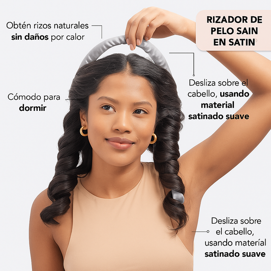 Kit Rizador de cabello sin calor: Luce preciosa todos los días sin dañar tu pelo.