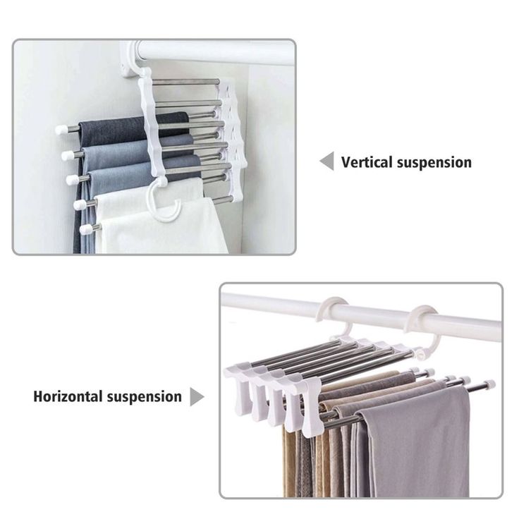 Perchero Multicolgador de Pantalones: Mantiene tus pantalones ordenados, sin arrugas y ahorra espacio en minutos.