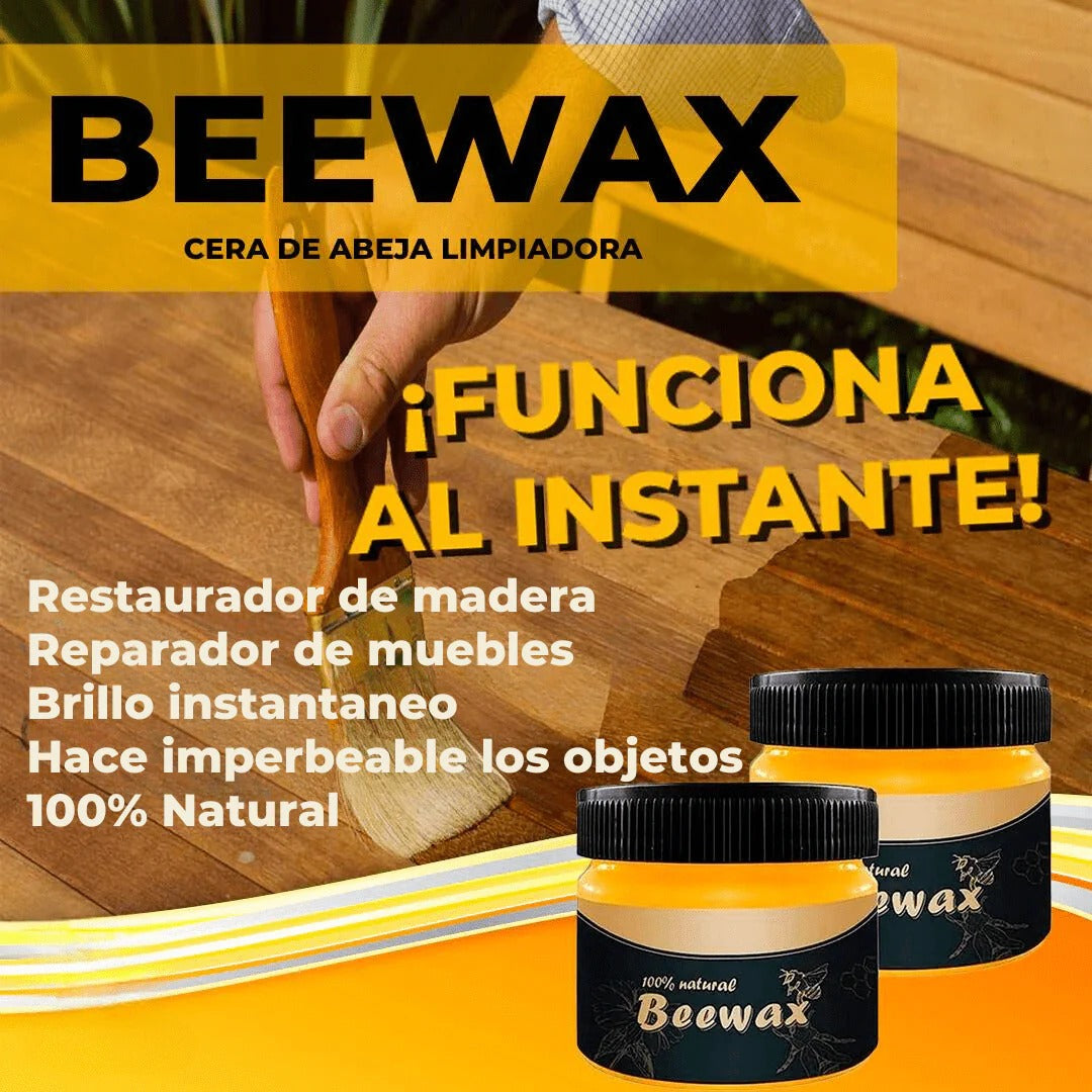 Restaurador de madera natural Beeswax: Restaura, protege y da brillo a tus muebles viejos al instante.