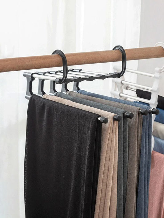 Perchero Multicolgador de Pantalones: Mantiene tus pantalones ordenados, sin arrugas y ahorra espacio en minutos.