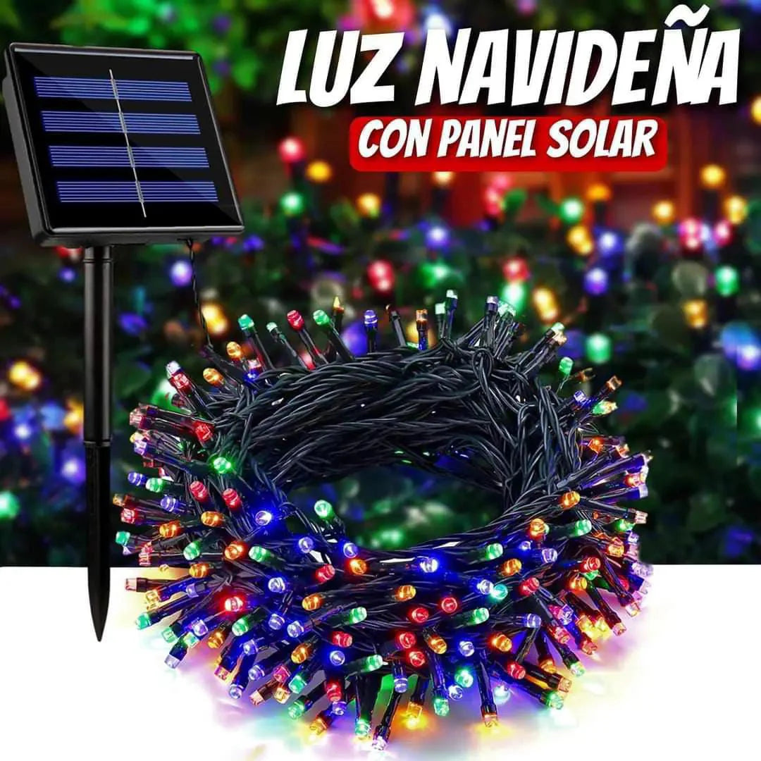 LUZ NAVIDEÑA SOLAR DE 30 METROS, DECORA TODO TU HOGAR SIN NECESIDAD DE PAGAR ALTAS FACTURAS DE LUZ