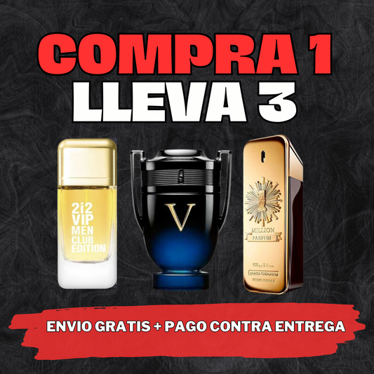 KIT 3 PERFUMES MASCULINO INSPIRADOS EN MARCAS DE LUJO