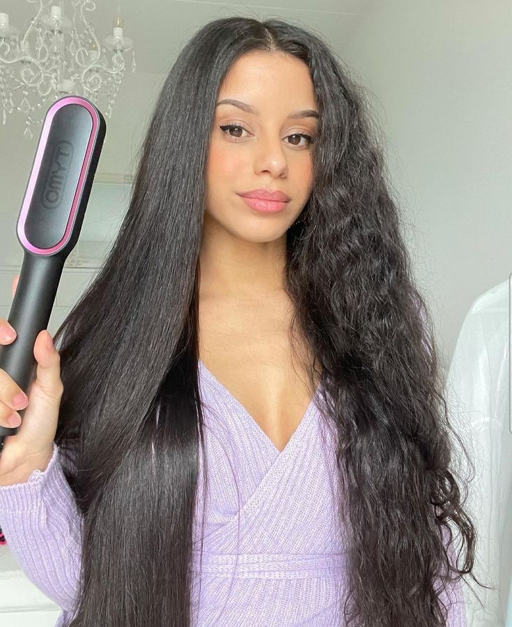 ✨ Peine Alisador Eléctrico – Cabello Liso en Minutos