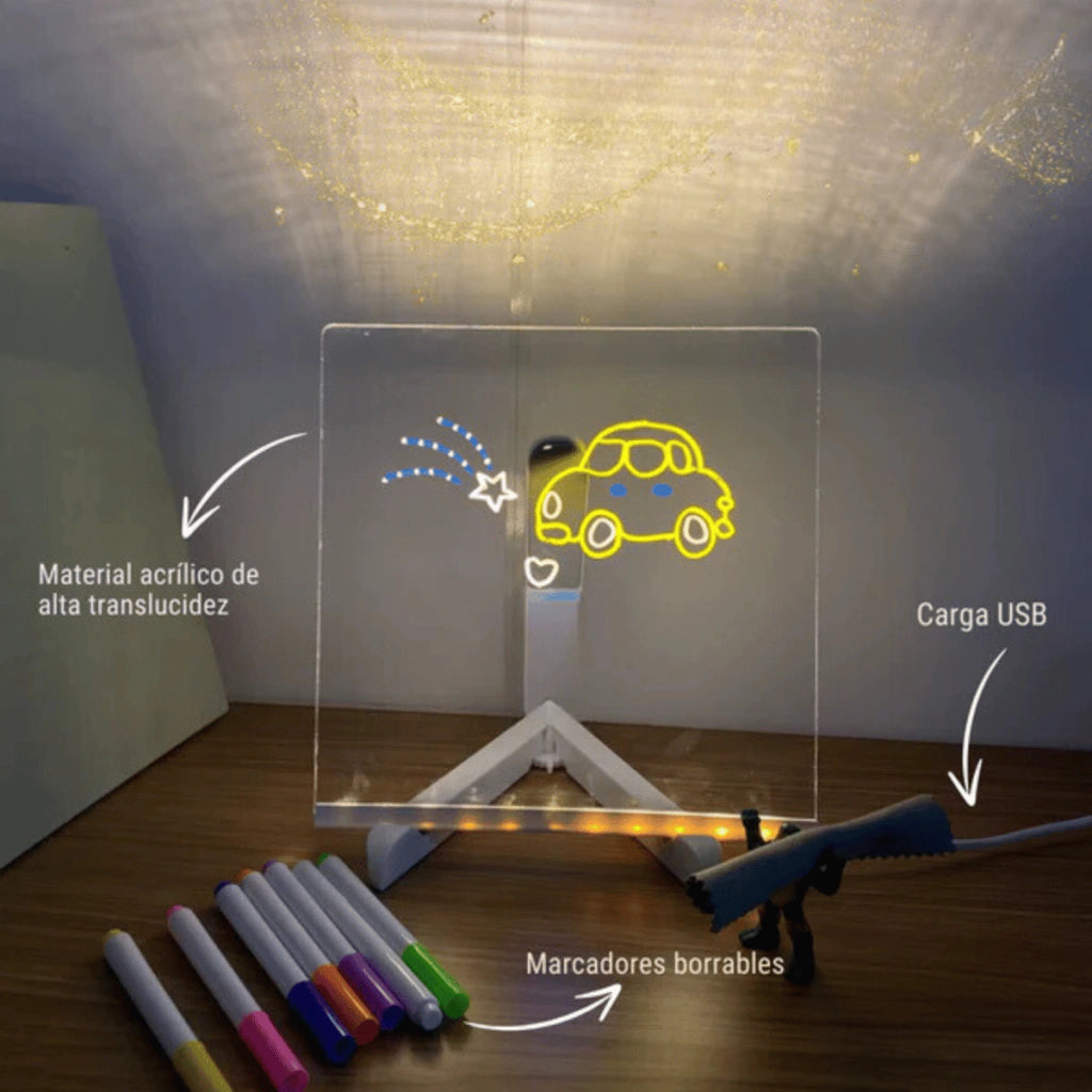 Pizarra Mágica  LED, el juguete perfecto para alejar a tus hijos del celular